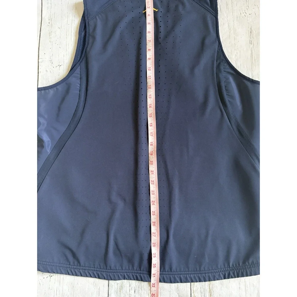 Jordan Michigan Men's Sleeveless full Zip Blue vest Men's Size XL